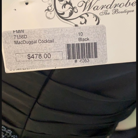 NTW Mac Duggai Cocktail Black Dress Size 10 - Picture 11 of 11